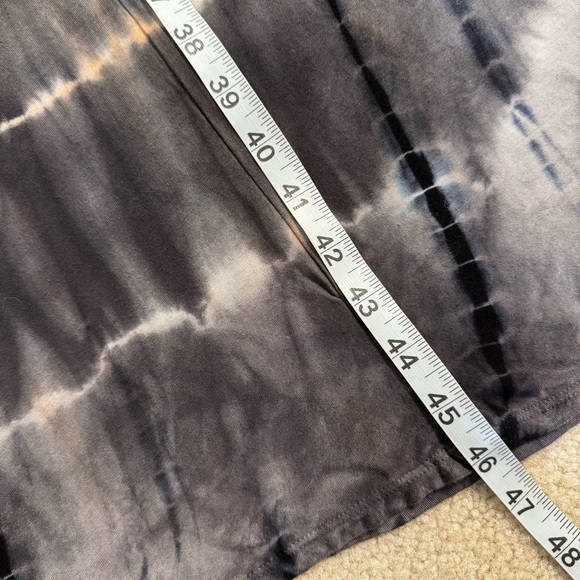 Enti Chic Vintage Tie-Dye Maxi Skirt in Black, Gray and Cream Medium - Picture 7 of 10